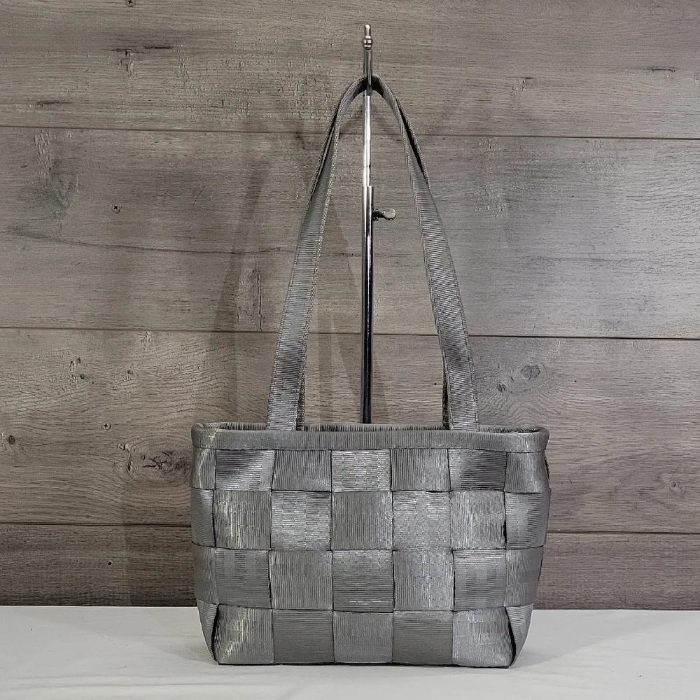 Harvery's Silver Seatbelt Bag